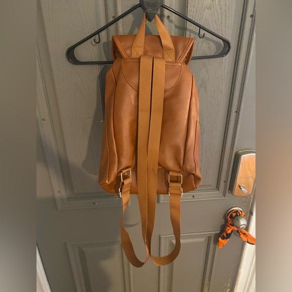 Tan Leather Backpack - Picture 3 of 3
